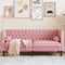 vidaXL - Tweezitsbank - Chesterfield-stijl - en - bolsters - fluweel - roze