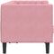 vidaXL - Tweezitsbank - Chesterfield-stijl - en - bolsters - fluweel - roze