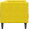 vidaXL - Tweezitsbank - Chesterfield-stijl - en - bolsters - fluweel - geel