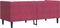 vidaXL - Tweezitsbank - Chesterfield-stijl - en - bolsters - fluweel - wijnrood