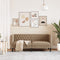 vidaXL - Tweezitsbank - Chesterfield-stijl - kunstleer - cappuccinokleurig