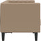 vidaXL - Tweezitsbank - Chesterfield-stijl - kunstleer - cappuccinokleurig