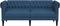 vidaXL - Tweezitsbank - Chesterfield-stijl - stof - blauw