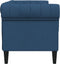 vidaXL - Tweezitsbank - Chesterfield-stijl - stof - blauw