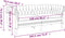 vidaXL - Tweezitsbank - Chesterfield-stijl - stof - lichtgrijs