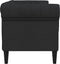 vidaXL - Tweezitsbank - Chesterfield-stijl - stof - zwart