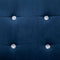 vidaXL - Tweezitsbank - met - armleuningen - chroom - en - fluweel - blauw