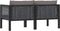 vidaXL - Tweezitsbank - met - kussens - poly - rattan - antraciet