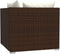 vidaXL - Tweezitsbank - met - kussens - poly - rattan - bruin