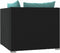 vidaXL - Tweezitsbank - met - kussens - poly - rattan - zwart