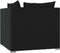 vidaXL - Tweezitsbank - met - kussens - poly - rattan - zwart
