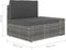 vidaXL - Tweezitsbank - sectioneel - poly - rattan - grijs