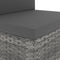 vidaXL - Tweezitsbank - sectioneel - poly - rattan - grijs