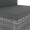 vidaXL - Tweezitsbank - sectioneel - poly - rattan - grijs
