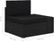 vidaXL - Tweezitsbank - sectioneel - poly - rattan - zwart
