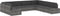 vidaXL - Tweezitsbank - sectioneel - poly - rattan - zwart