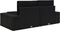 vidaXL - Tweezitsbank - sectioneel - poly - rattan - zwart