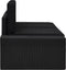 vidaXL - Tweezitsbank - sectioneel - poly - rattan - zwart