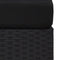 vidaXL - Tweezitsbank - sectioneel - poly - rattan - zwart