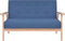 vidaXL - Tweezitsbank - stof - blauw