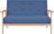 vidaXL - Tweezitsbank - stof - blauw