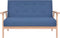 vidaXL - Tweezitsbank - stof - blauw