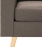vidaXL - Tweezitsbank - stof - taupe