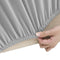 vidaXL - Tweezitsbankhoes - stretch - polyester - jersey - grijs