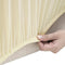vidaXL - Tweezitsbankhoes - stretch - polyester - jersey - crèmekleurig