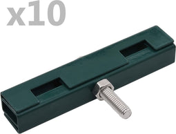 vidaXL - U-matverbinding - 10 - sets - groen