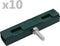 vidaXL - U-matverbinding - 10 - sets - groen