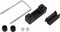 vidaXL - U-verbinding - met - kunststof - voor - hekpaal - 25 - sets - 60x40 - mm