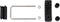 vidaXL - U-verbinding - met - kunststof - voor - hekpaal - 25 - sets - 60x40 - mm