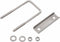 vidaXL - U-verbinding - voor - hekpaal - 25 - sets - 60x40 - mm