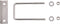 vidaXL - U-verbinding - voor - hekpaal - 25 - sets - 60x40 - mm