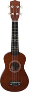 vidaXL - Ukuleleset - met - tas - voor - kinderen - sopraan - 21'' - donkerhoutkleurig