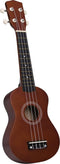 vidaXL - Ukuleleset - met - tas - voor - kinderen - sopraan - 21'' - donkerhoutkleurig