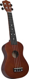 vidaXL - Ukuleleset - met - tas - voor - kinderen - sopraan - 23'' - donkerhoutkleurig