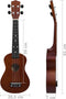 vidaXL - Ukuleleset - met - tas - voor - kinderen - sopraan - 23'' - donkerhoutkleurig