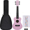 vidaXL - Ukuleleset - met - tas - voor - kinderen - sopraan - 23'' - roze
