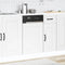 vidaXL - Vaatwaspaneel - Kalmar - 45x1,5x67 - cm - bewerkt - hout - wit