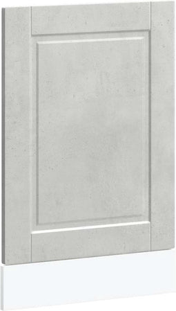 vidaXL - Vaatwaspaneel - Porto - 45x1,5x67 - cm - bewerkt - hout - betongrijs