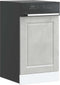 vidaXL - Vaatwaspaneel - Porto - 45x1,5x67 - cm - bewerkt - hout - betongrijs