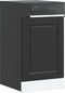vidaXL - Vaatwaspaneel - Porto - 45x1,5x67 - cm - bewerkt - hout - zwart