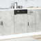 vidaXL - Vaatwaspaneel - Porto - 45x1,5x67 - cm - bewerkt - hout - betongrijs