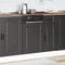 vidaXL - Vaatwaspaneel - Porto - 45x1,5x67 - cm - bewerkt - hout - zwart