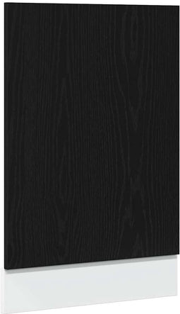 vidaXL - Vaatwasserpaneel - 45x1,5x67 - cm - bewerkt - hout - zwart - eiken