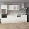 vidaXL - Vaatwasserpaneel - 45x3x67 - cm - bewerkt - hout - wit