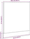 vidaXL - Vaatwasserpaneel - 60x1,5x67 - cm - bewerkt - hout - oud - houtkleurig