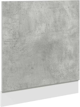 vidaXL - Vaatwasserpaneel - 60x1,5x67 - cm - bewerkt - hout - betongrijs